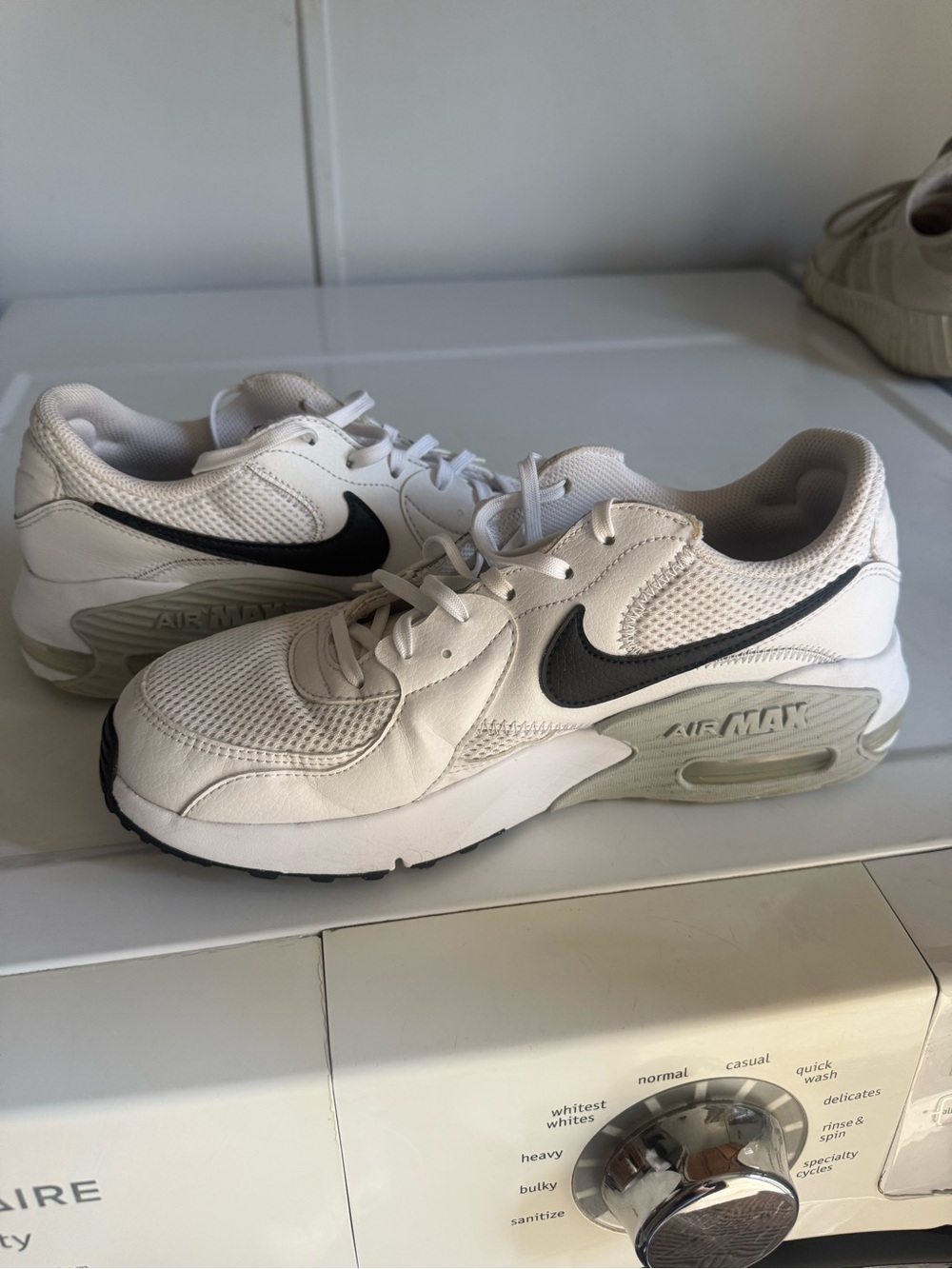 Nike White and Black Women's Air Max Shoes